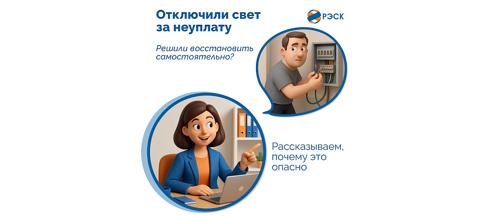 Рязанская энергосбытовая компания рассказывает, чем может обернуться самовольное подключение электричества после отключения за неуплату